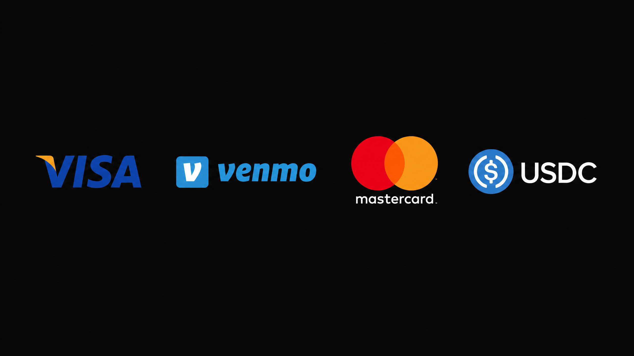 Visa Venmo Mastercard USDC